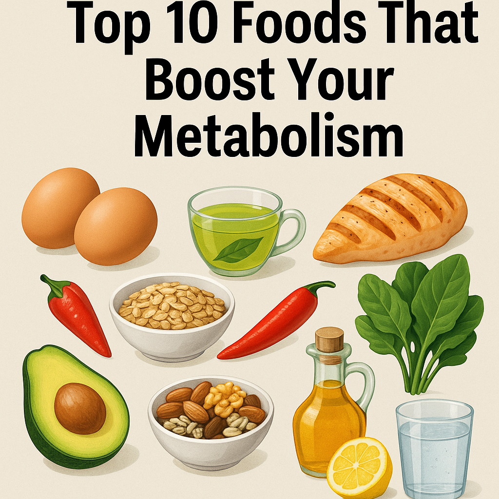 Top 10 Foods That Boost Metabolism Naturally | Burn Fat Fast & Stay Energized