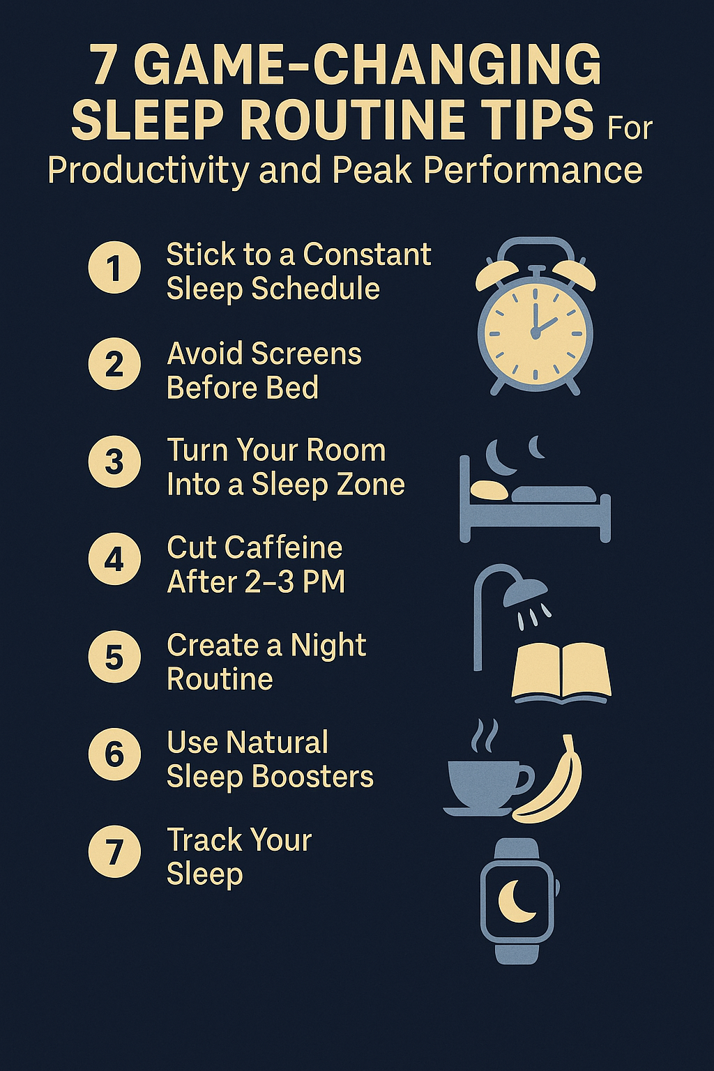 7 Game-Changing Sleep Routine for Productivity and Peak Performance