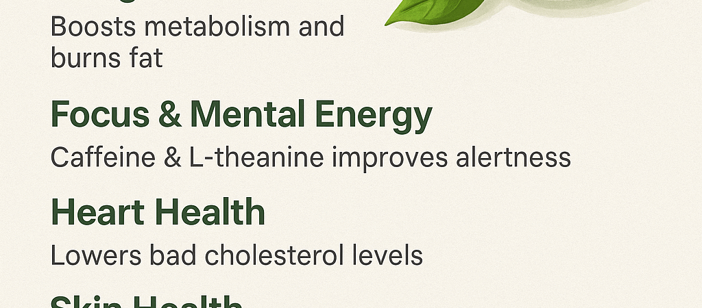 7 Green Tea Benefits: The Power of Green Tea for Weight Loss, Focus & Health:
