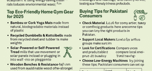 Sustainable & Eco-Friendly Home Gym Gear Trends 2025: Pakistan’s Perspective