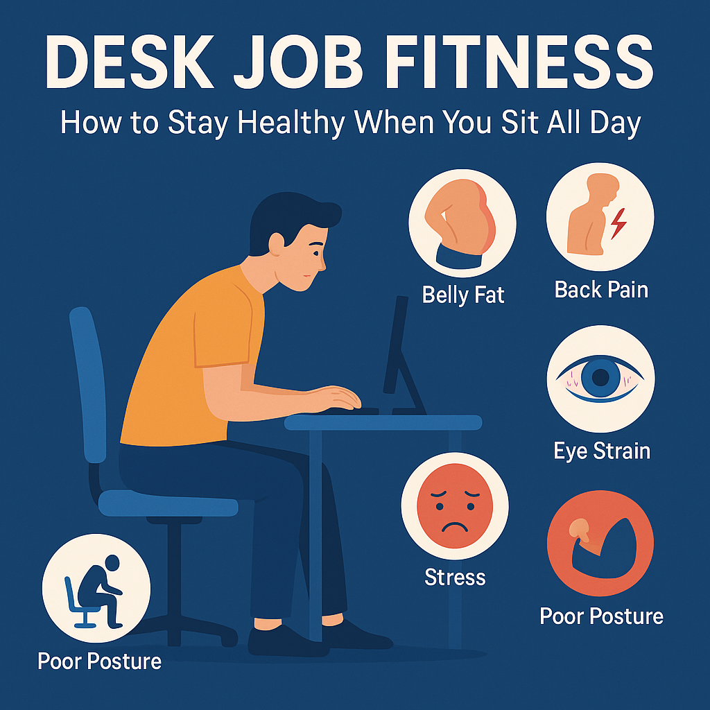 Desk Job Fitness: How to Stay Healthy When You Sit All Day (Top 10 Proven Tips)